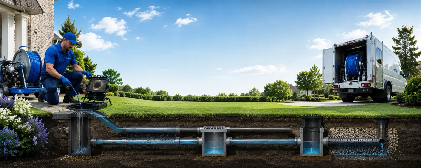 Outdoor drain cleaning information for Lincoln, DE